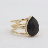 Gold Vermeil Black Onyx Rings