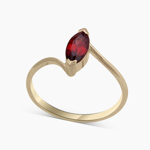Gold Vermeil Garnet Rings