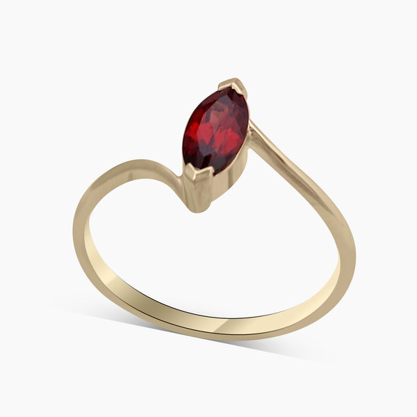 Gold Vermeil Garnet Rings