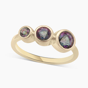 Mystic Quartz Gold Vermeil Rings