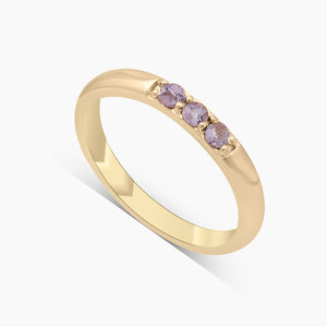 Gold Vermeil Black Onyx Band Rings