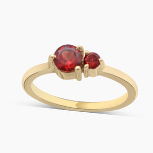 Garnet Gold Vermeil Rings
