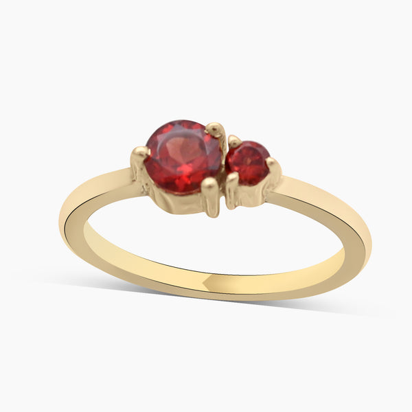 Garnet Gold Vermeil Rings
