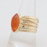 925 Silver Gold Plated Mexican Turquoise Rings