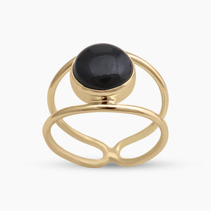 Gold Vermeil Black Onyx Rings