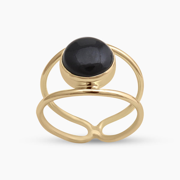 Gold Vermeil Black Onyx Rings