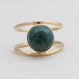 925 Silver Gold Plated Black Onyx Rings