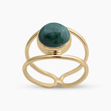 925 Silver Gold Plated Black Onyx Rings