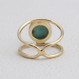 925 Silver Gold Plated Black Onyx Rings
