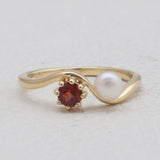 Gold Vermeil Garnet Rings