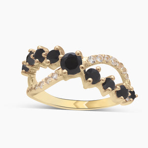 Gold Vermeil Red Garnet Rings