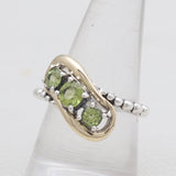 925 Sterling Silver Peridot Rings