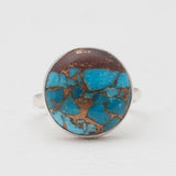 Lava Mexican Turquoise Silver Rings