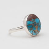 Lava Mexican Turquoise Silver Rings
