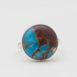 Lava Mexican Turquoise Silver Rings