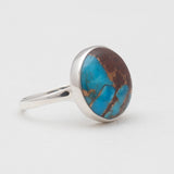 Lava Mexican Turquoise Silver Rings