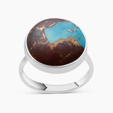 Lava Mexican Turquoise Silver Rings