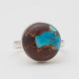 Lava Mexican Turquoise Silver Rings