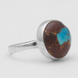 Lava Mexican Turquoise Silver Rings