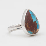 Lava Mexican Turquoise Silver Rings