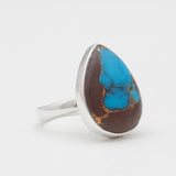 Lava Mexican Turquoise Silver Rings