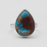Lava Mexican Turquoise Silver Rings