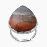 925 Silver Polychrome Jasper Rings