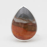 925 Silver Polychrome Jasper Rings