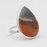 925 Silver Polychrome Jasper Rings