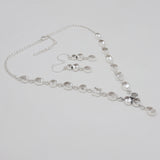 Crystal Silver Necklace Jewelry Sets
