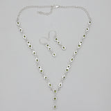 Peridot Silver Necklace Jewelry Sets