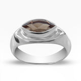 Amethyst Marquise cut Silver Ring