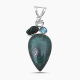 925 Sterling Silver Chrysocolla Pendants