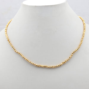Golden Pyrite Beads Necklace