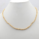 Golden Pyrite Beads Necklace