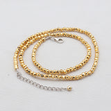 Golden Pyrite Beads Necklace