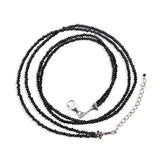 Black Spinal Beads Necklace