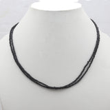 Black Spinal Beads Necklace