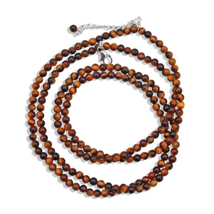 Tiger Eye Beads Necklace