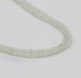 Prehnite Silver Beads Necklaces