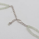 Prehnite Silver Beads Necklaces