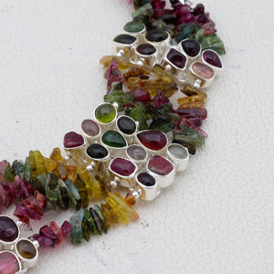 925 Sterling Silver Tourmaline Bracelet