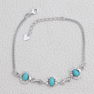 Mexican Turquoise Silver Bracelets