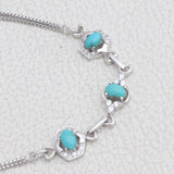 Mexican Turquoise Silver Bracelet