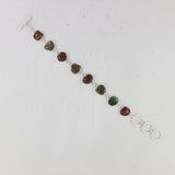 Ammolite Bracelet Sterling Silver Chain