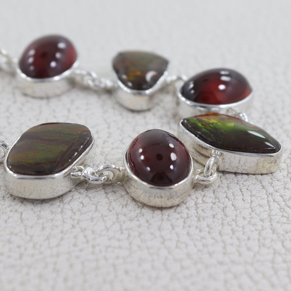 925 Sterling Silver Hessonite Bracelets