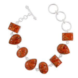 925 Silver Sponge Coral Bracelets