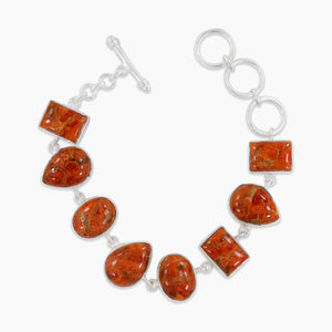 925 Silver Sponge Coral Bracelets
