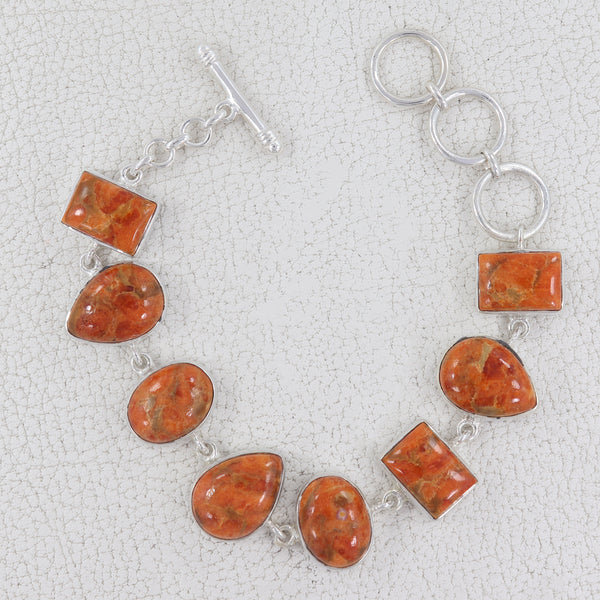 925 Silver Sponge Coral Bracelets