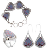 Natural Sonora Dendric Sterling Silver Jewelry Set